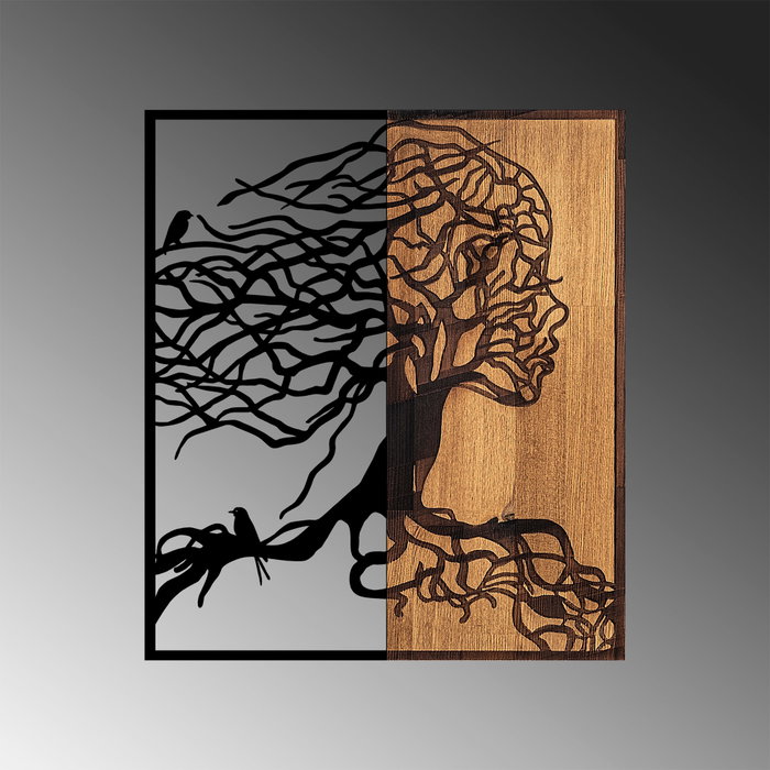 Wallity Tree Woman - 290 Escultura de pared Negro y Nogal Wallity Tree Woman - 290 Escultura de pared Negro y Nogal